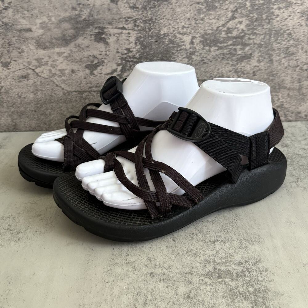 Chaco ZX/2 Toe Strap Hiking Water Sport Sandals Shoes BLACK WOMENS 7